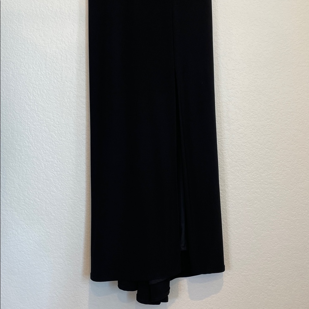 Morgan & Co. Illusion Panel A-Line Gown | Long Formal Evening Dress | Size 13 - Picture 4 of 12